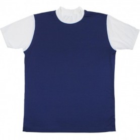 T-SHIRT POLIP BLU-BIANCO TG.S