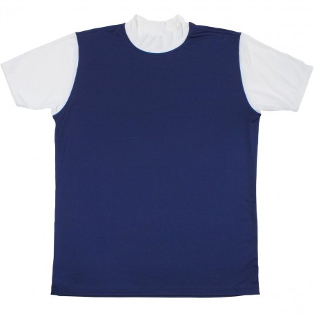 T-SHIRT POLIP BLU-BIANCO TG.S