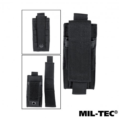 PORTA CARICATORI PISTOLA NERO MOLLE