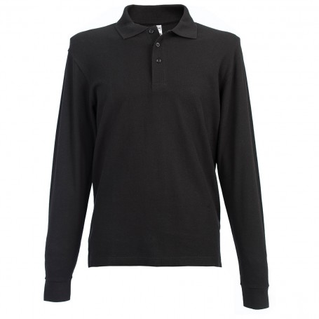POLO M/L COL.NERO TG.M