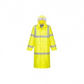 IMPERMEABILE LUNGO GIALLO TAGLIA 3XL
