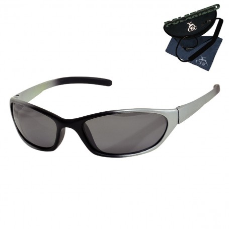 OCCHIALE POL.SILVER(NERO/ARGENTO)